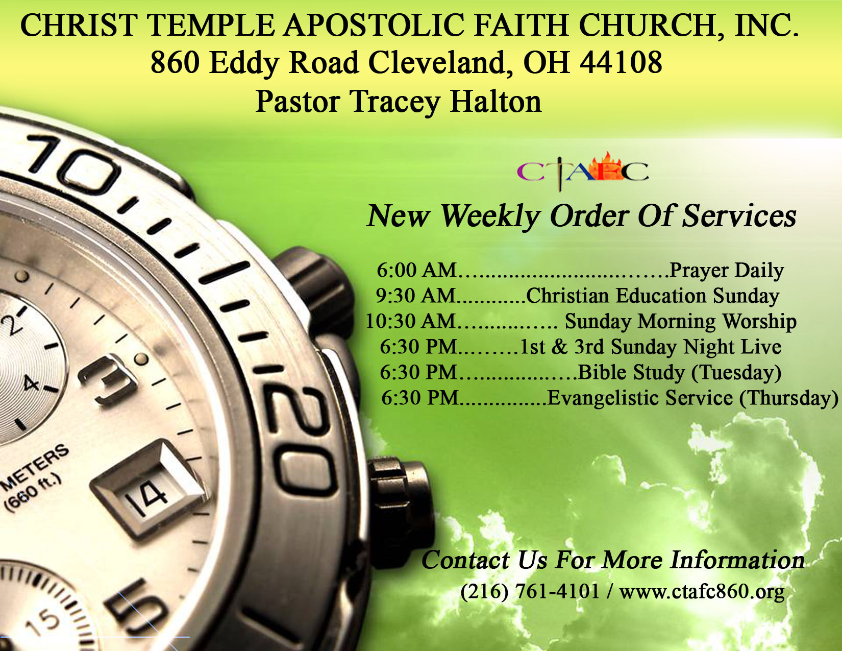 CTAFC Service Times